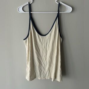 Universal Thread Cream Camisole with Black Edging